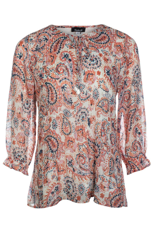 8562C1|SOFT CORAL PAISLEY