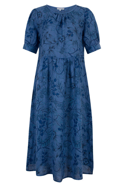 0402C1|DENIM BLUE VINES