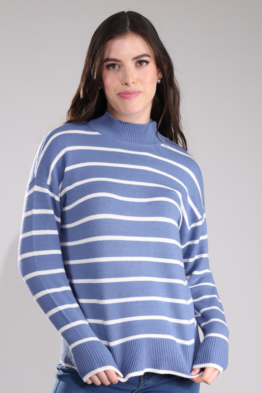 7326B1|SOFT INDIGO/IVORY