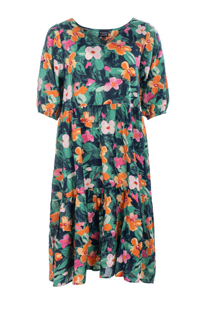 6533C1|ORANGE PINK PETALS