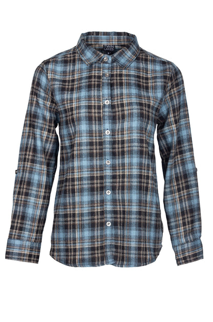 6351D1|SKY BLACK CHECKS