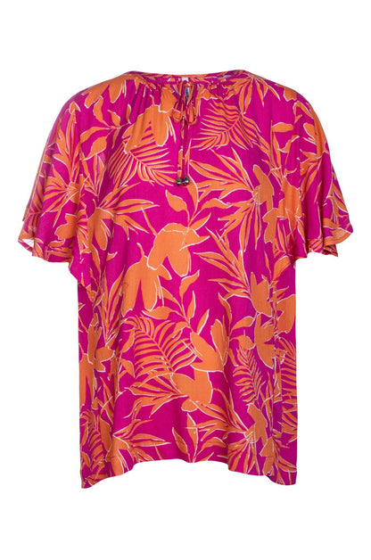 3384C1|CERISE ORANGE FERN