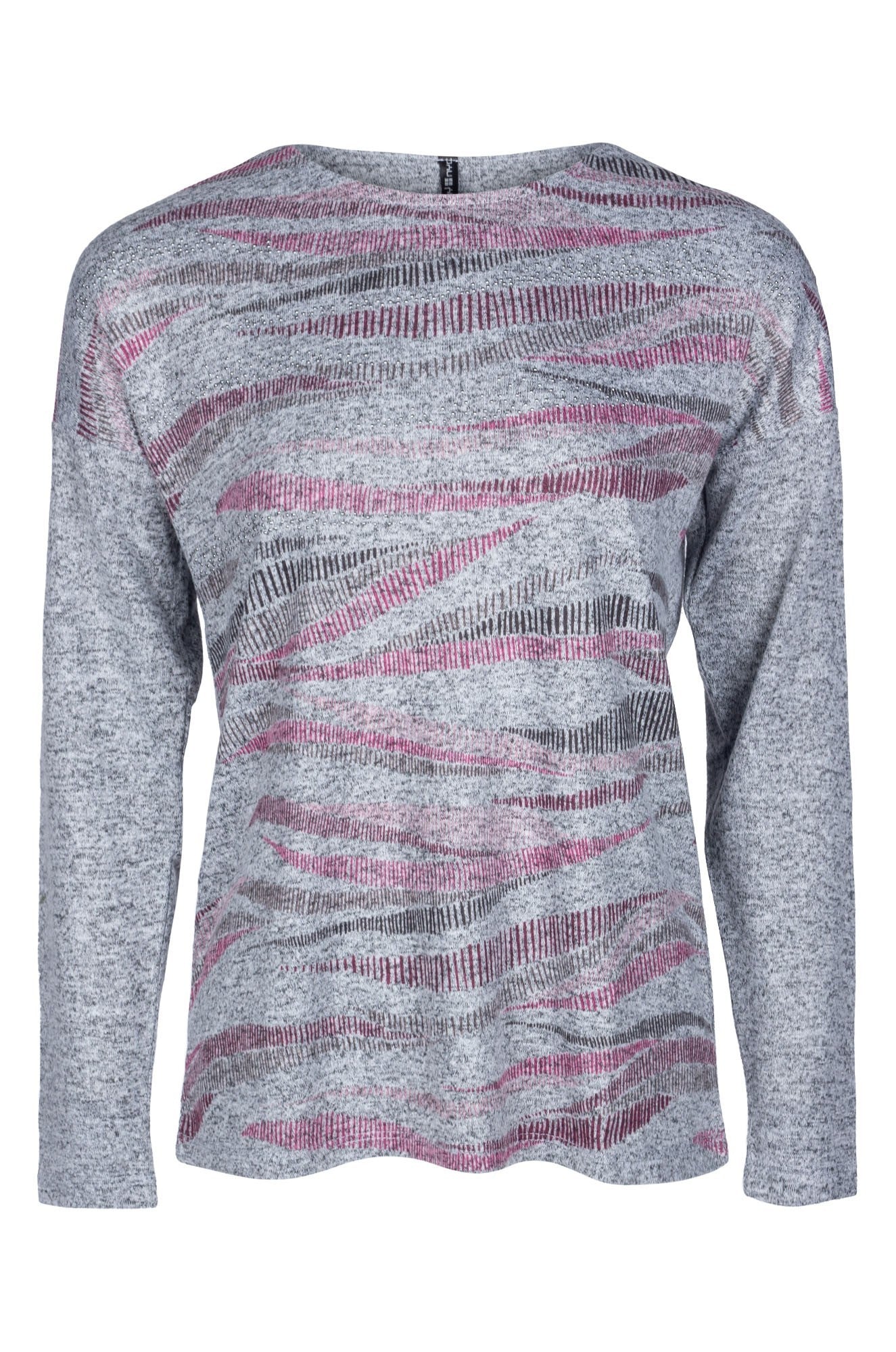 4395B1|SILVER PINK WAVE