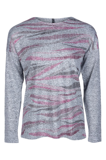 4395B1|SILVER PINK WAVE