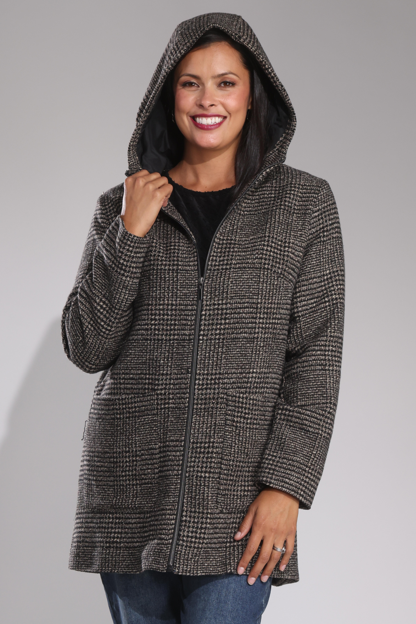 8014B1|MOCHA BLACK CHECK