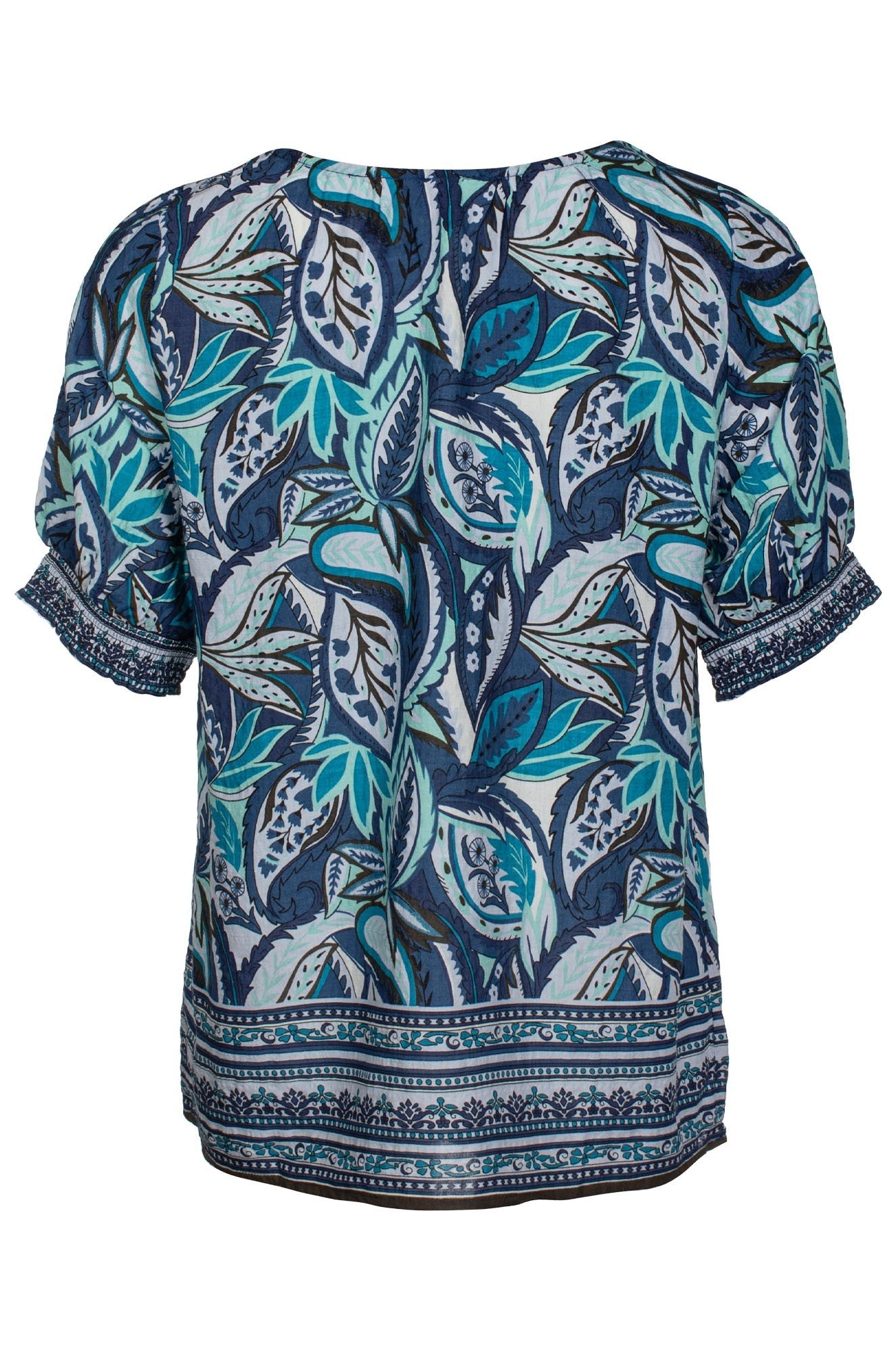 6513C1|INDIGO MINT BORDER