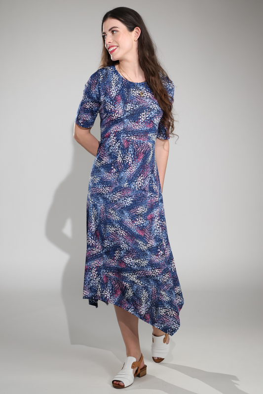 7423C1|INDIGO PINK ABST PUFF