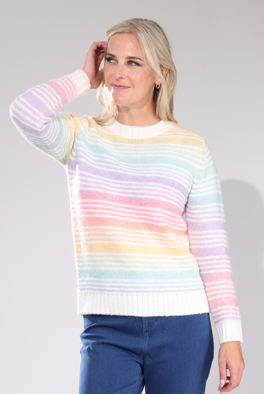6962D1|RAINBOW STRIPE