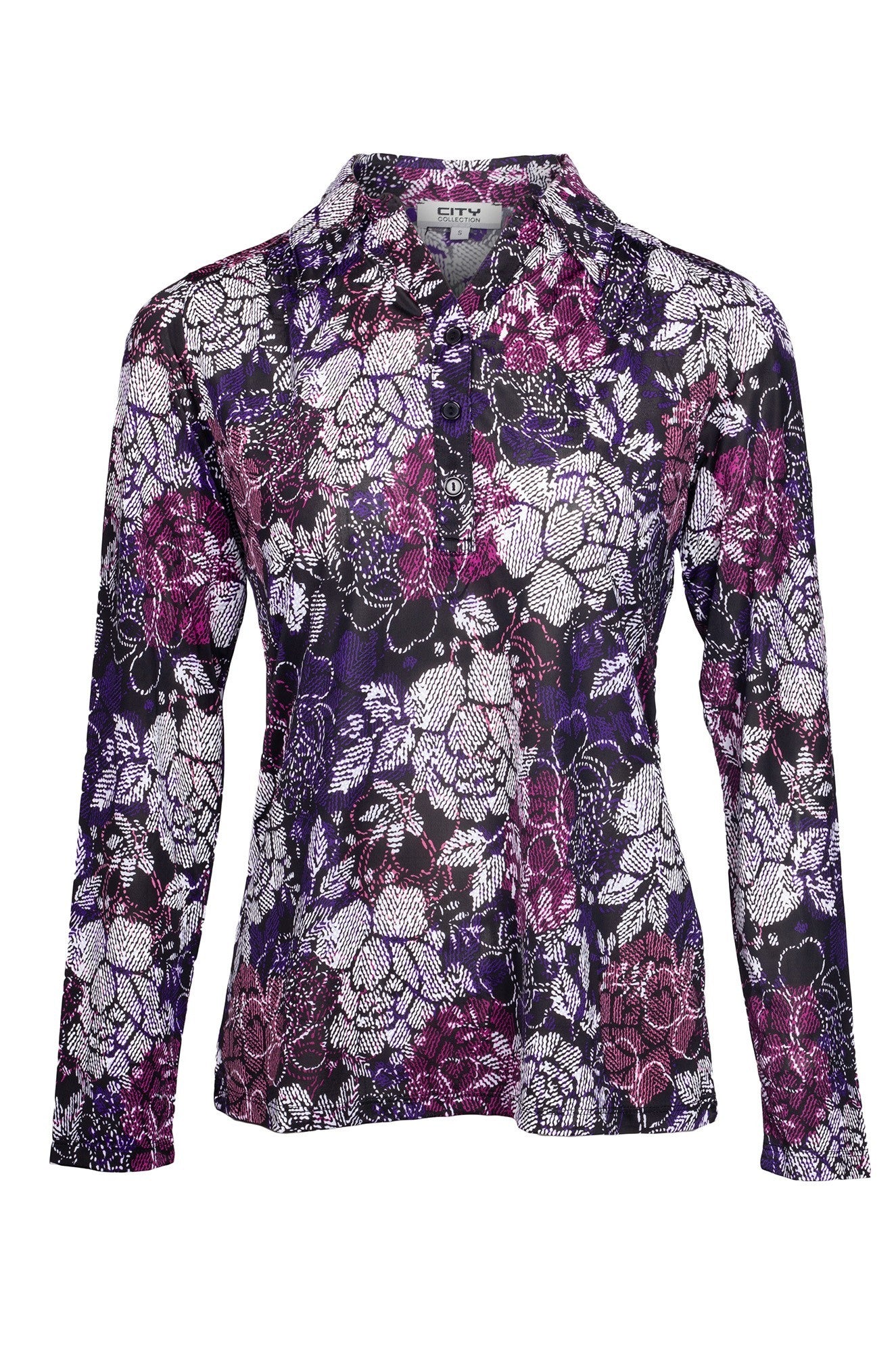 7405D1|PURPLE BLACK FLOWER