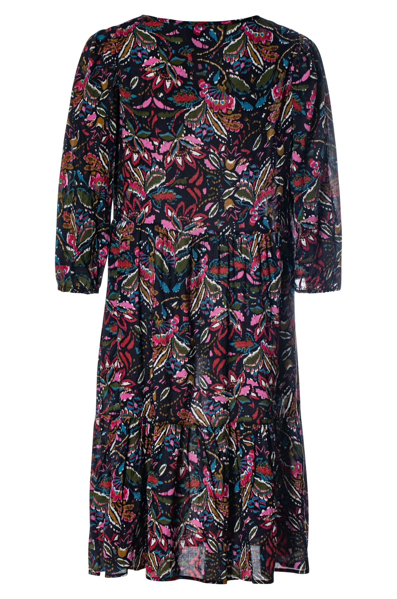 6543BR|NAVY OLIVE FLORAL