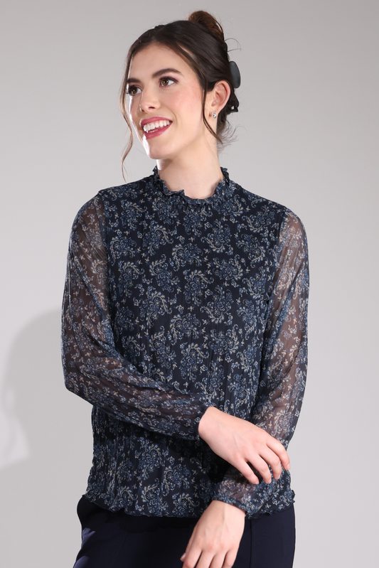 4511B1|NAVY PAISLEY