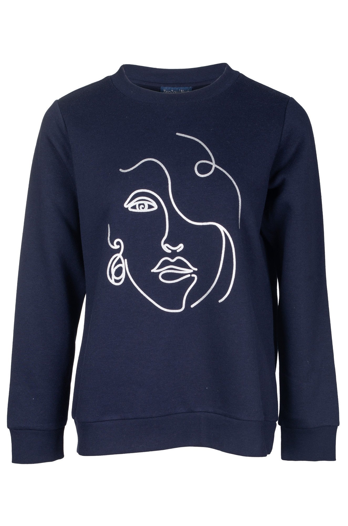 3391B1|SILVER LADY ON NAVY