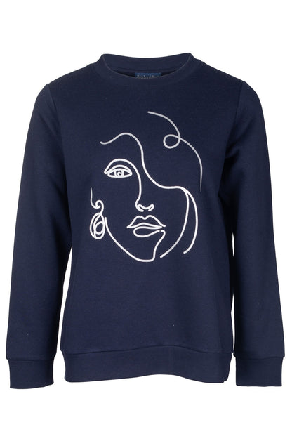 3391B1|SILVER LADY ON NAVY