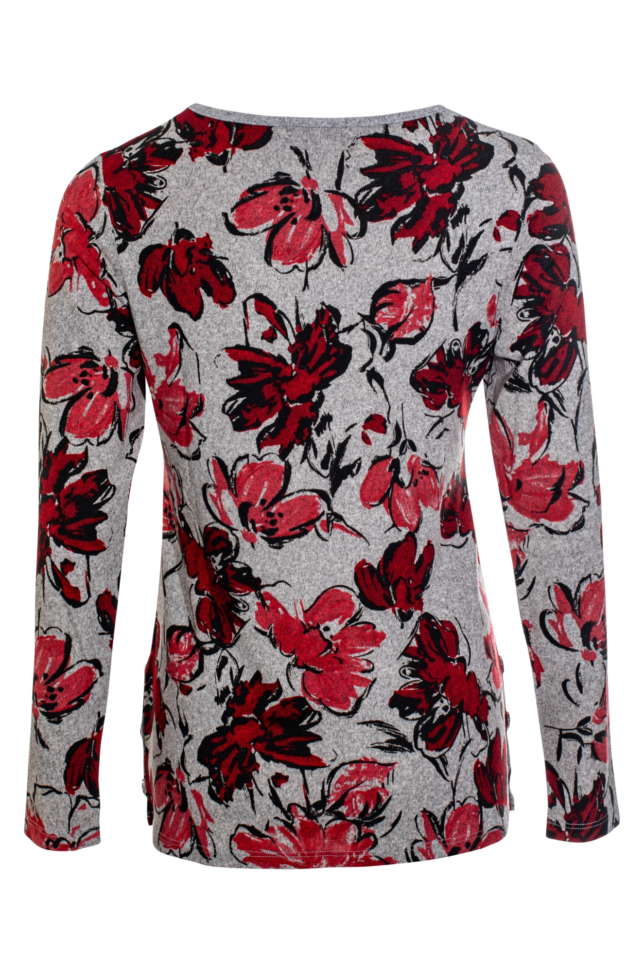 7903BR|RED BLACK FLOWER