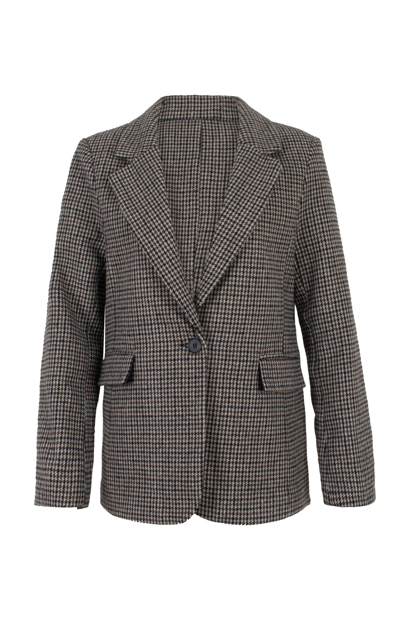 6471D1|NAVY TAUPE CHECKS