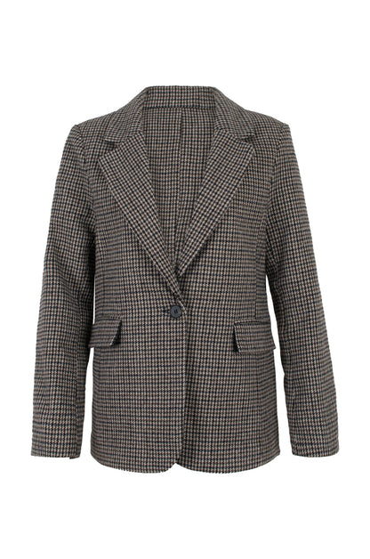 6471D1|NAVY TAUPE CHECKS