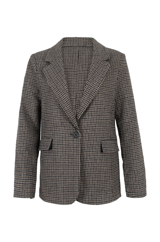 6471D1|NAVY TAUPE CHECKS