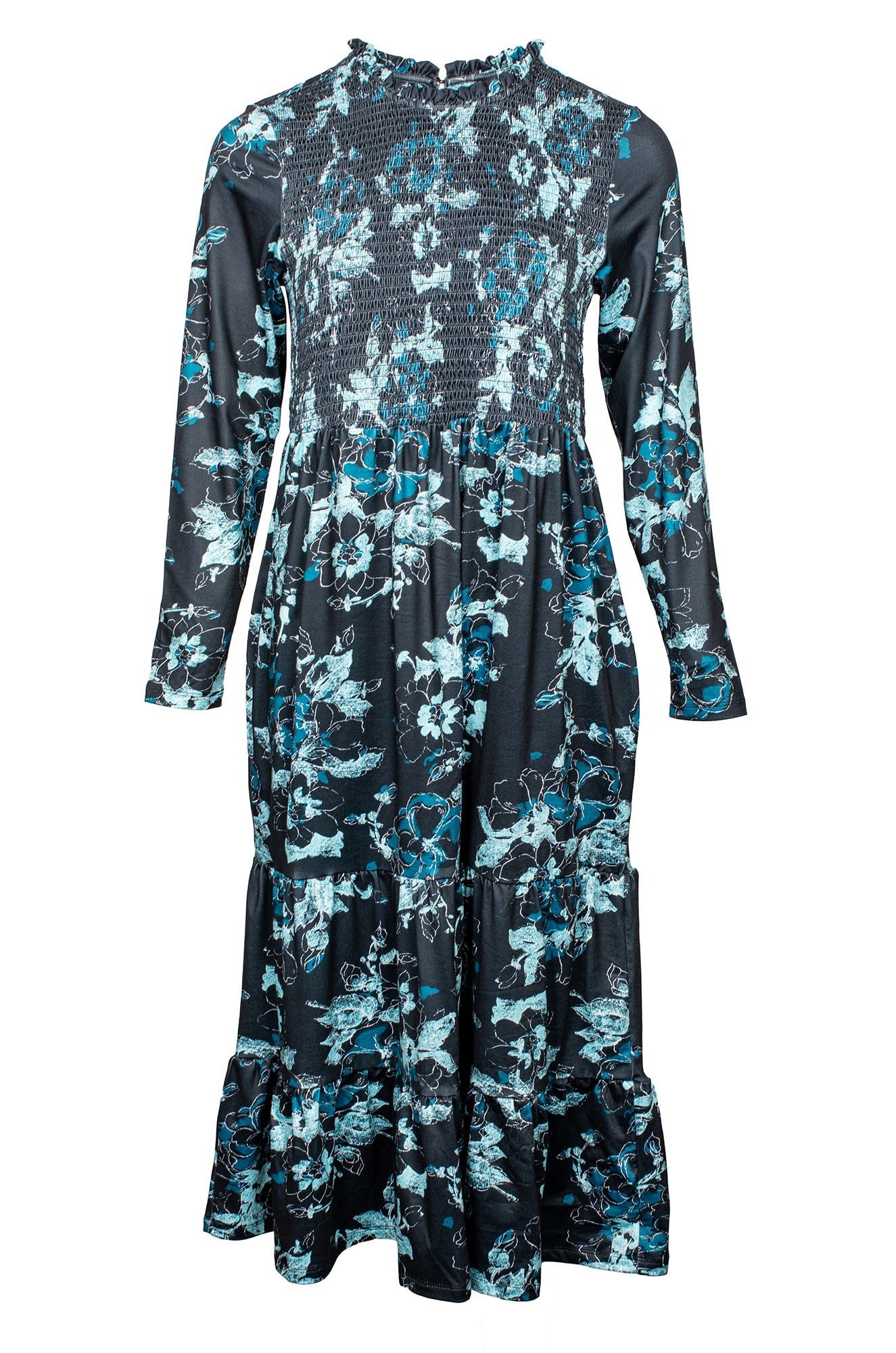 7604D1|BLACK SEAFOAM FLOWER