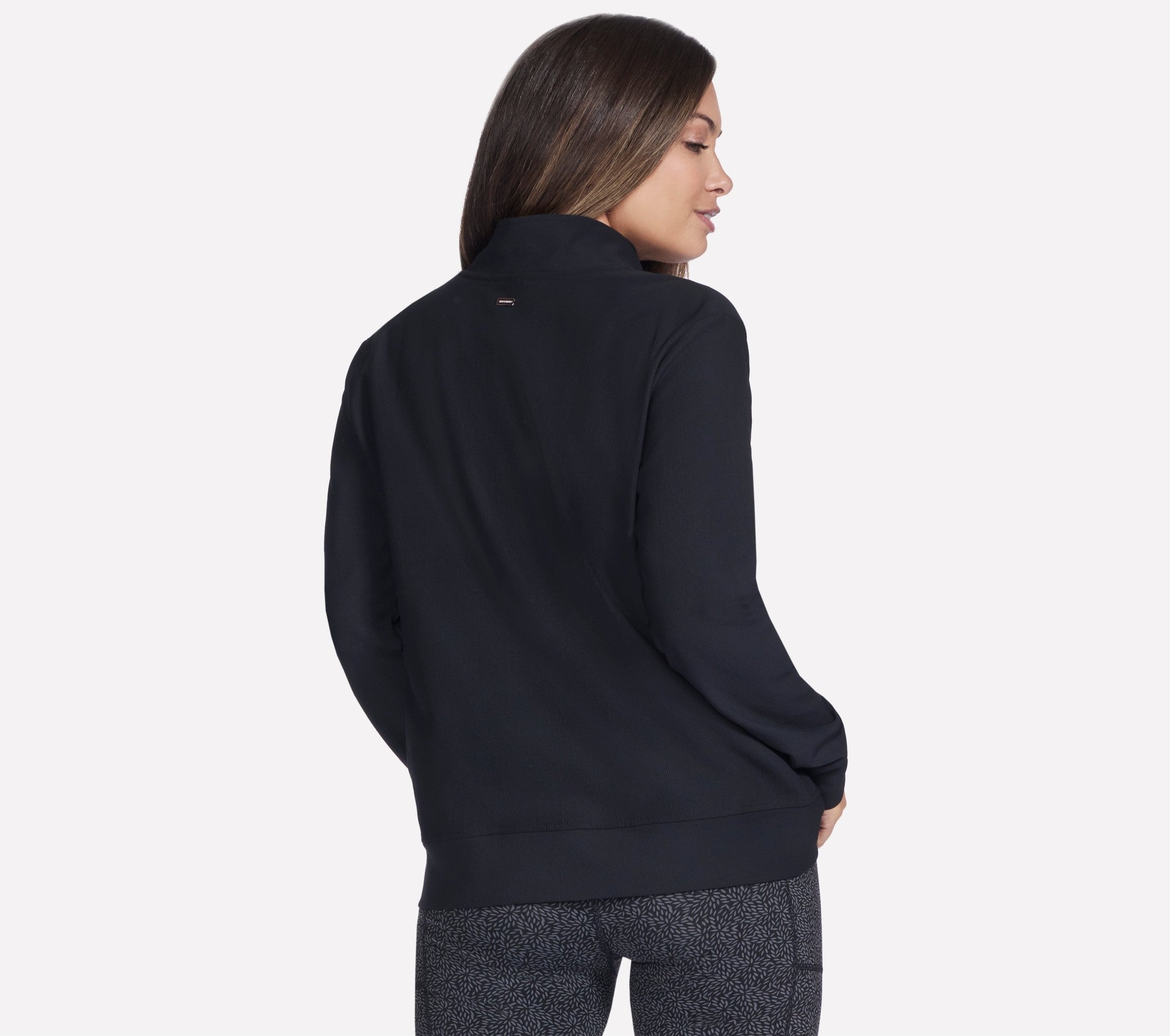 GOLUXE RIB FZ JACKET | Bold Black | 0809C1 – Ballentynes Fashion