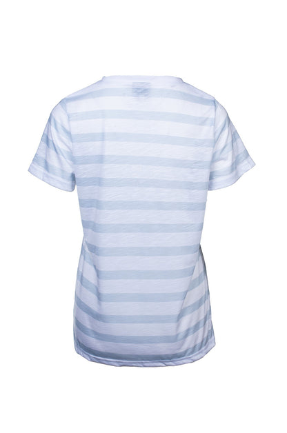 7513C1|SILVER STRIPE RED BOW