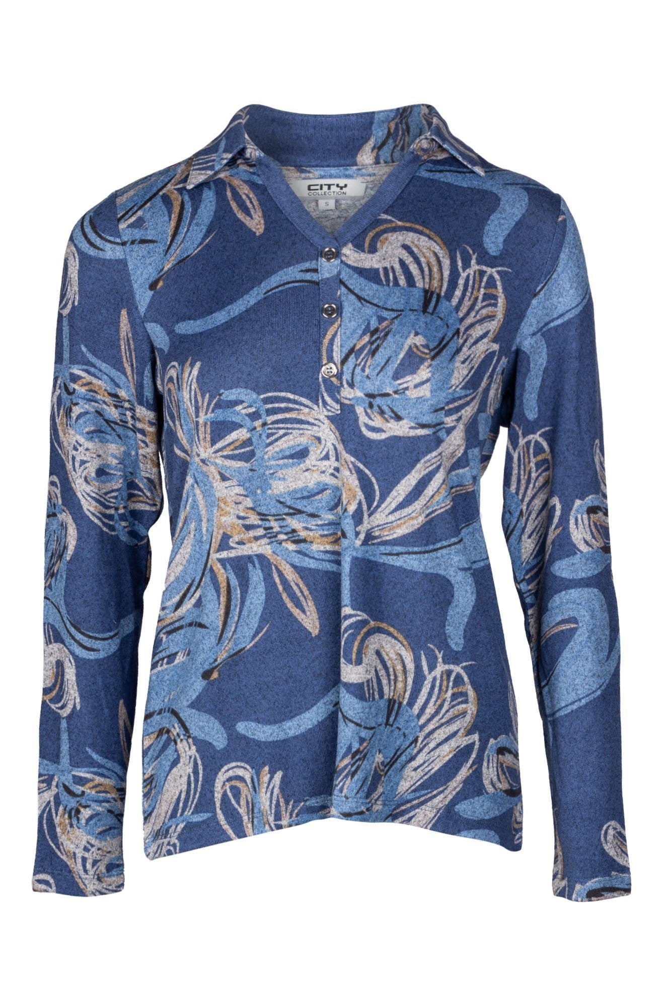 7904B1|INDIGO TAUPE FLOWER