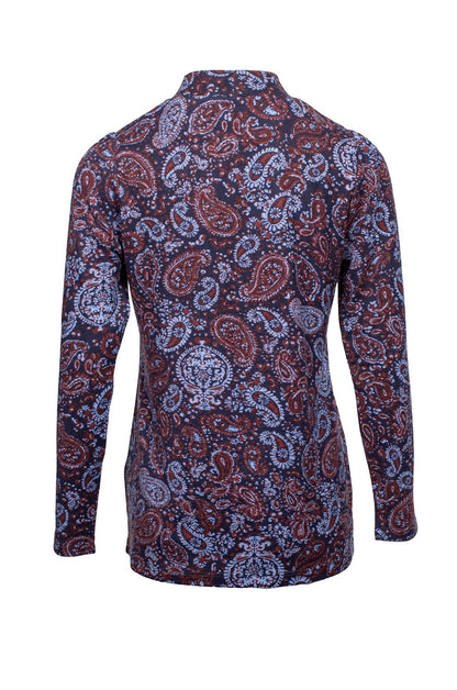 7902D1|NAVY BERRY PAISLEY