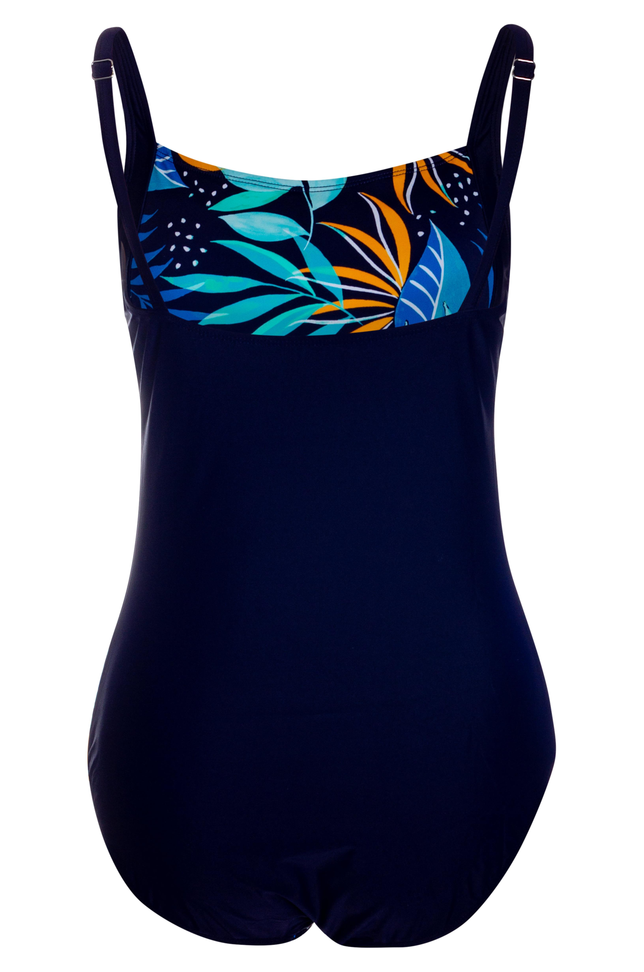 Square neck Swimsuit | Blues Aqua Fern/Navy | 0708YY – Ballentynes ...