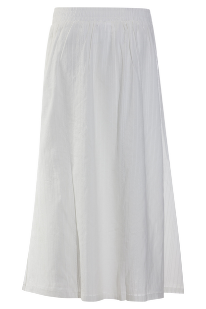 100% Cotton Stripe embossed Skirt | WHITE | 6125YY – Ballentynes ...