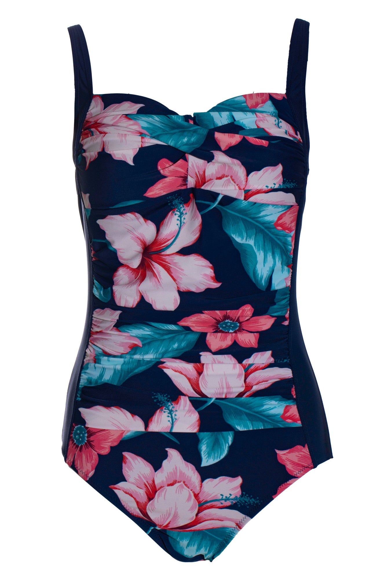 Print front & plain back Swimsuit | Navy Bondi Beach | 0721YY ...