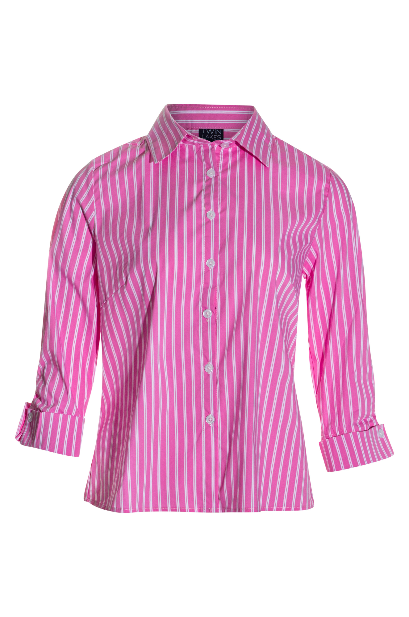 Cotton Rich Shirt | Pink Double Stripe | 6161YY – Ballentynes Fashion ...