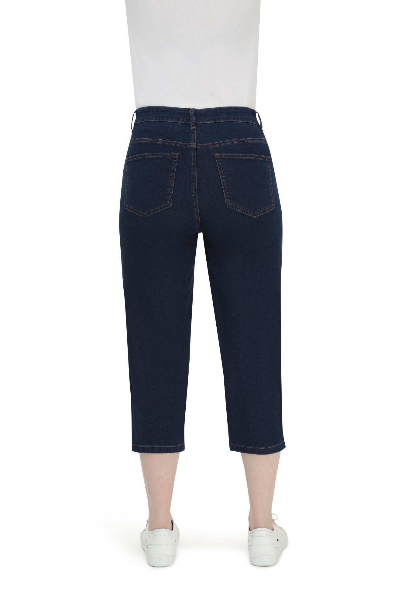 Wonder Denim Mid Calf Jeans | Dark Blue | 6631TT – Ballentynes Fashion ...