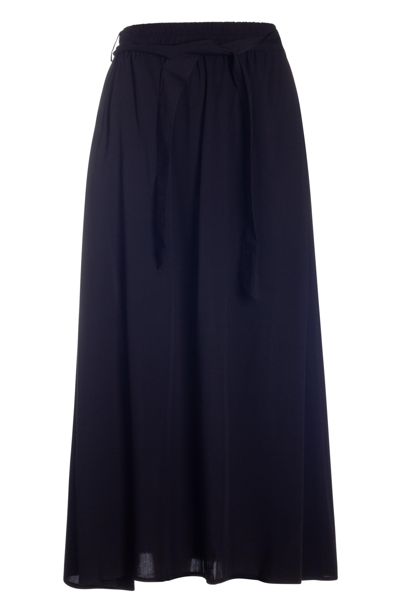 A line Skirt with self belt | Black | 6312YY – Ballentynes Fashion Central