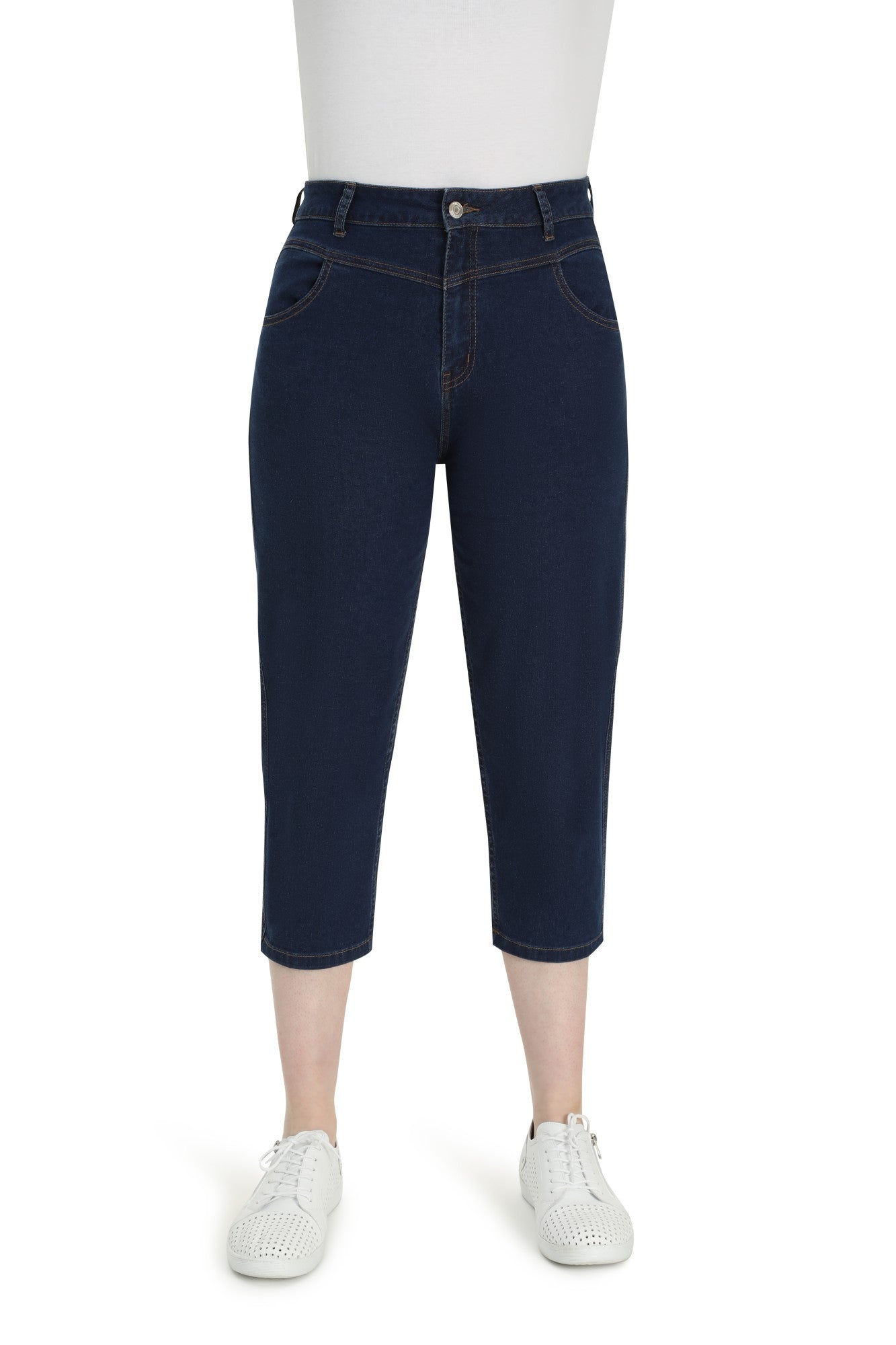 Wonder Denim Mid Calf Jeans | Dark Blue | 6631TT – Ballentynes Fashion ...