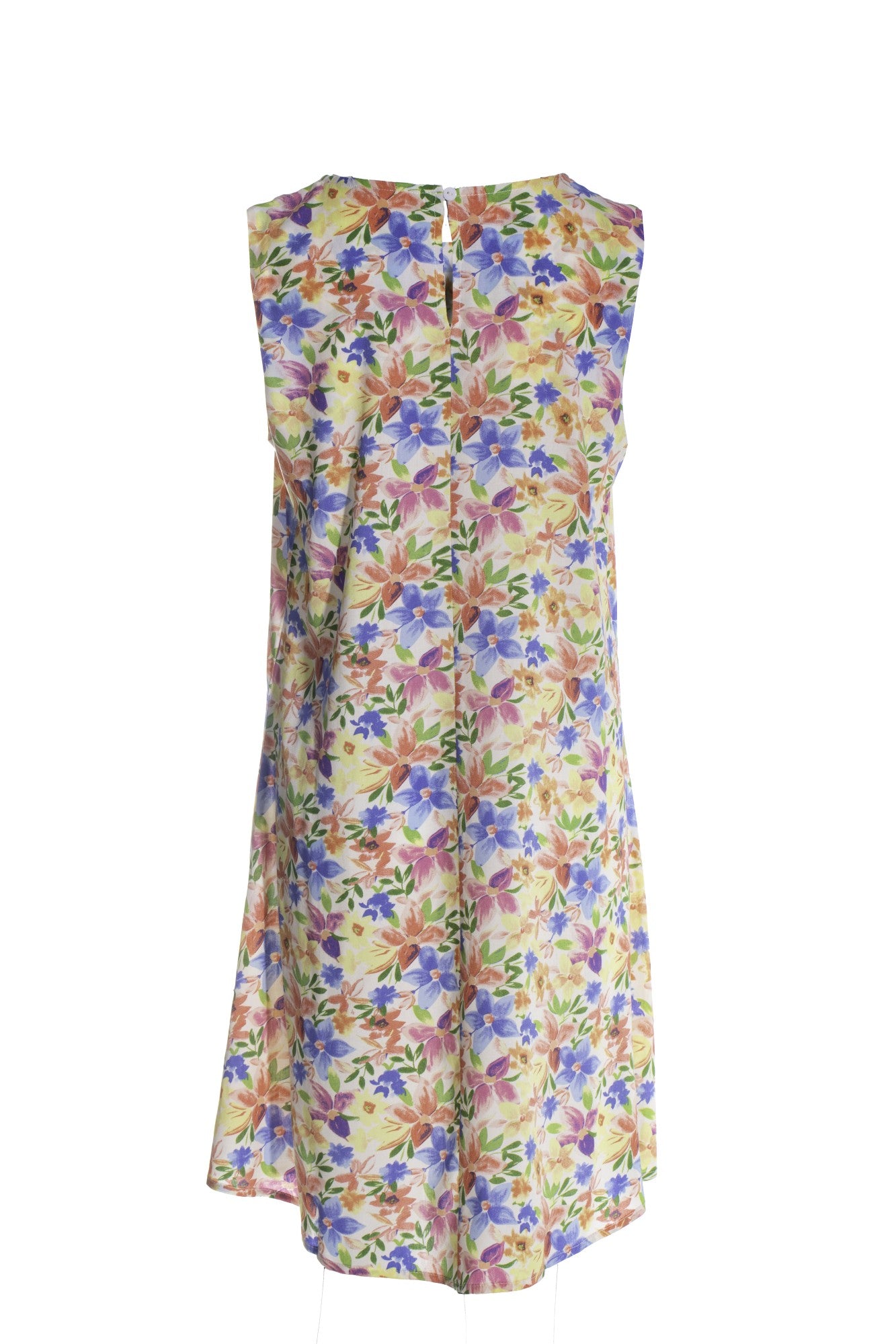 Sleeveless Viscose Dress | Yellow Sky Garden | 3340YY – Ballentynes ...
