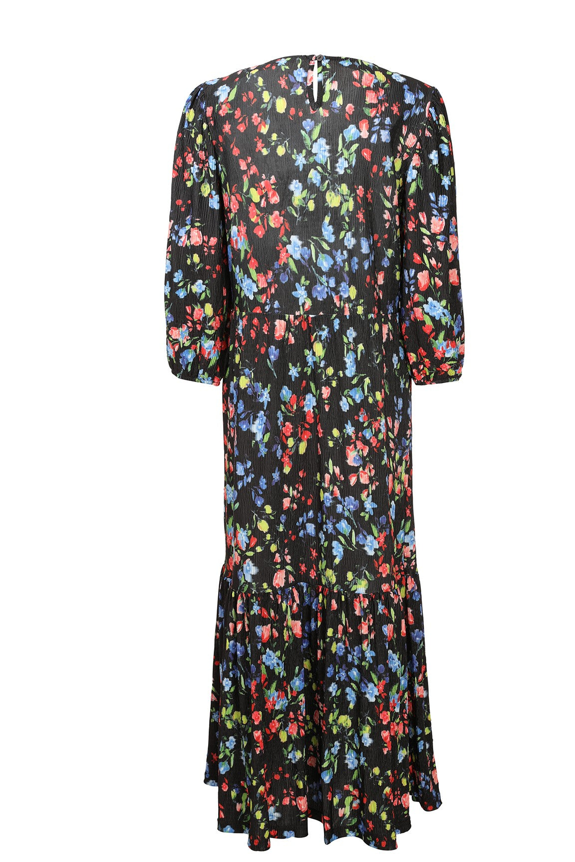 Crushed Mini Pleat Maxi Dress | BLK MULTI FLOWER | 7133YR – Ballentynes ...