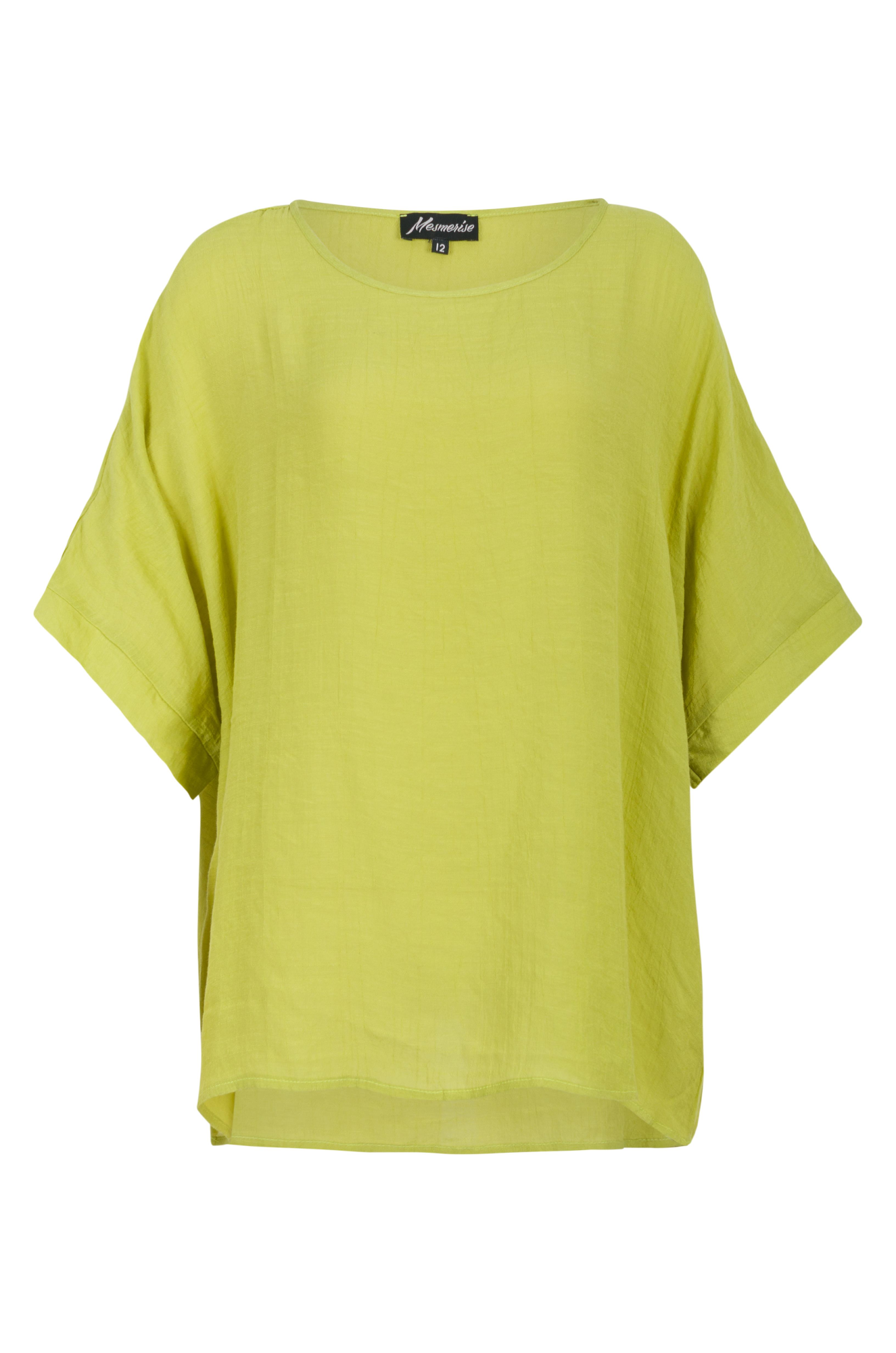 Relaxed fit Soft Crosshatch Top | CHARTREUSE | 8821YY – Ballentynes ...